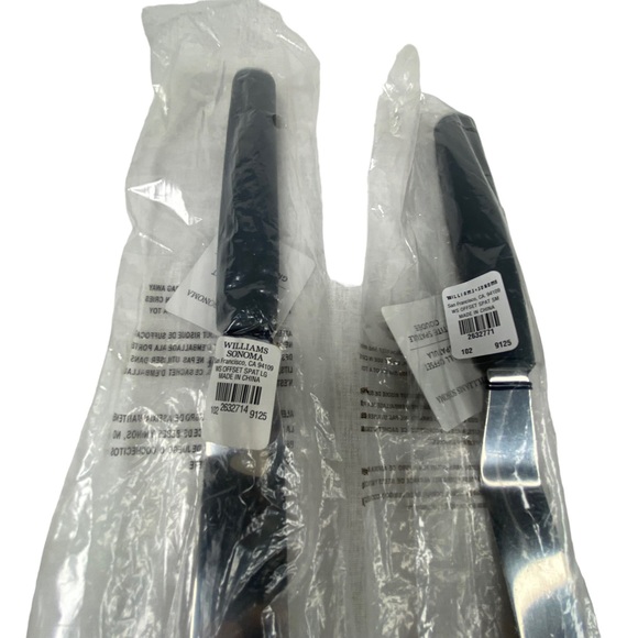 Williams Sonoma Set Of Two One Small And Large Offset Spatulas Gray Handles  - Picture 11 of 12
